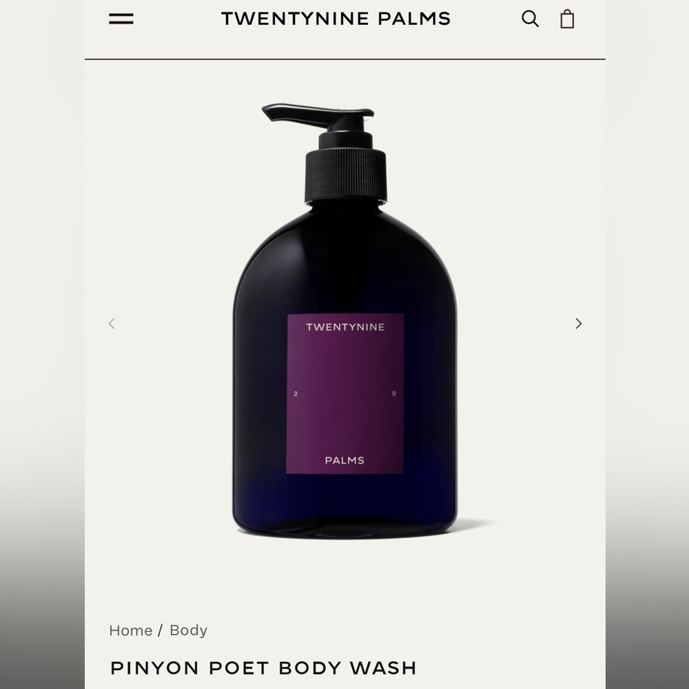 Twentynine Palms Pinyon Poet Body Wash 500ml